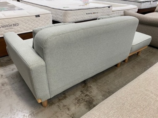 【愛品館 江戸川店 ソファ】ファブリックカウチ2Pソファ ID:156-019677-007