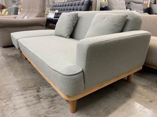 【愛品館 江戸川店 ソファ】ファブリックカウチ2Pソファ ID:156-019677-007