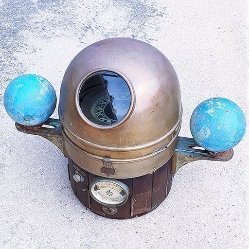 【珍品】レア品 ヴィンテージ 年代物 布谷精器 船舶用 コンパス 羅針盤 船舶用 磁気羅針儀 船 船舶 レトロ 骨董 アンティーク インテリア 真鍮製 店舗オブジェ