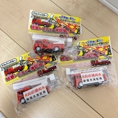 消防車　プルバックカー　3台セット　　　