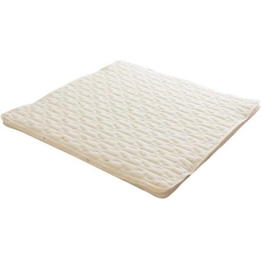 プッパプーポ 寝返り ごろ寝マット+専用敷きパッドセット 120×120cm 天竺 キルトパッド プレイマット ベビー マット リビング ラグ 赤ちゃん 敷布団 ベビーマットレス お昼寝 18アイボリー