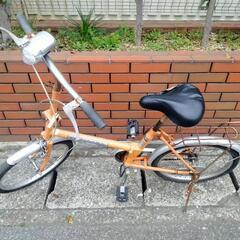 (chariyoshy出品)20インチ自転車オレンジ