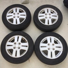 ワゴンＲ　１３インチ　エンケイアルミホイール　タイヤ付き　