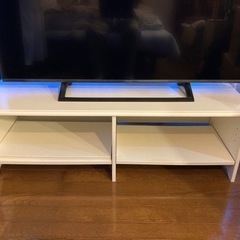 テレビボード　IKEA 白　テレビ台あけます