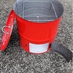 セールス価格‼️　BBQ コンロ　みどり色　用途色々　焼却炉　ピザ釜　ドラム缶　リメイク
