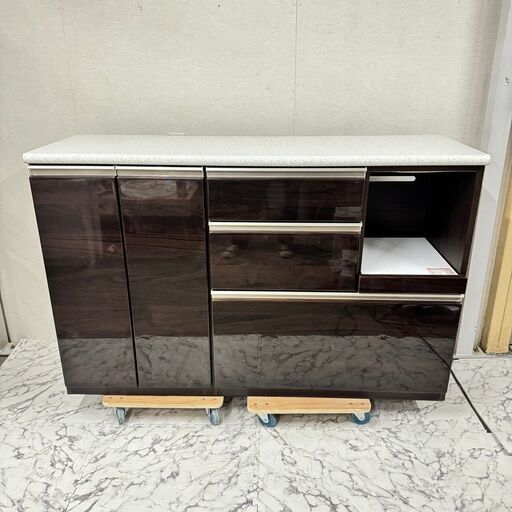 17383  NITORI キッチンカウンター アルミナ2   ◆大阪市内・東大阪市他 5,000円以上ご購入で無料配達いたします！◆ ※京都・高槻・枚方方面◆神戸・西宮・尼崎方面◆生駒方面、大阪南部方面　それぞれ条件付き無料配送あり！