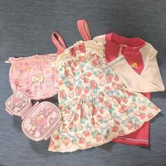 【値下げ】女の子用まとめ売り イチゴ柄