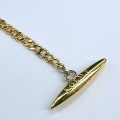 本物 LOEWE シングル アナグラム ブレスレット シングルチェーン ゴールドカラー フープ＆バー留め イタリア製 ロエベ 札幌市 清田区 平岡