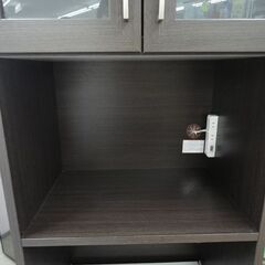 スリムレンジボード ダークブラウン 幅60×高180㎝ ニトリ コパン