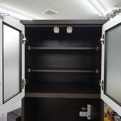 スリムレンジボード ダークブラウン 幅60×高180㎝ ニトリ コパン