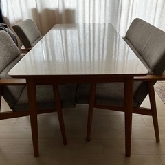 お洒落ダイニングセット(テーブル・椅子2脚・ベンチ)