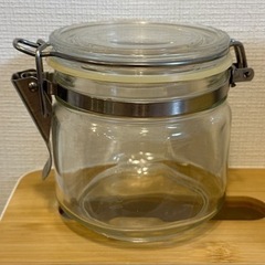 【購入者プレゼント】ガラス製　キャニスター　保存容器