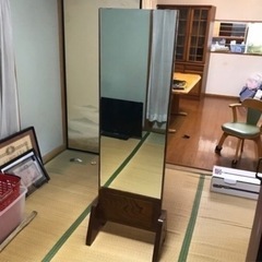 4/30まで☆レトロ鏡☆木製鏡☆姿見☆ミラー