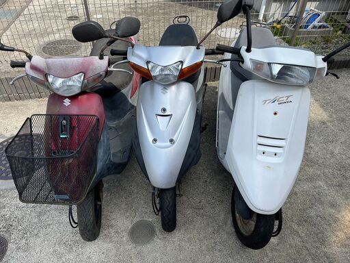 宮城　不動　3台セット　レッツ2　タクト　CA1PA   AF24　 修理ベース　ジャンク　仙台