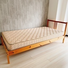 【IKEA･フランスベッド】ベッド ＋ マットレス シングルベッ...