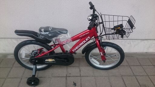 値下げ★★★★★新品 激安【シボレー子供自転車・１６インチ 補助輪付き】★★★★★