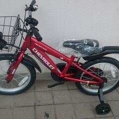 値下げ★★★★★新品 激安【シボレー子供自転車・１６インチ 補助輪付き】★★★★★