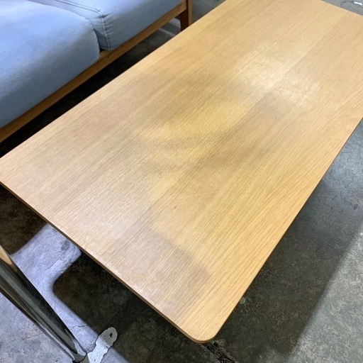 無印良品 MUJI オーク材 木製ローテーブル リビングテーブル 無印良品