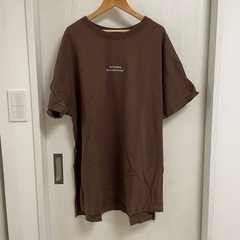 【L】バンクシー？／Tシャツ／茶色