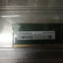 ノートPC RAMメモリ Transcend 8GB 1枚 DD...