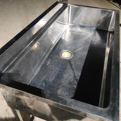 くまねず《姫路》ステンレス1槽シンク w1200mmx600mmxh890mm☆店舗 飲食店 キッチン 調理場 