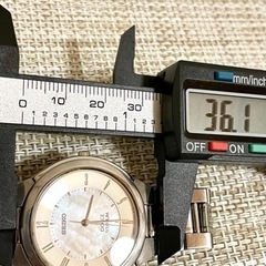 [1999年製:希少美品/稼働]SEIKO Dolce セイコードルチェ TITANIUM/フルチタン/シェル文字盤/腕時計