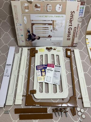 日本育児　ベビーゲート　スマートゲイト2 ＆手すりよけ拡張フレーム