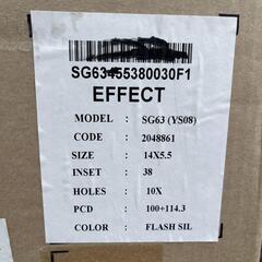 未使用品 エフェクト EFFECT SG63(YS08) 5.5J-14 off+38 pcd100・114.3/5H １４インチアルミホイール４本セット
