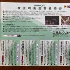 109CINEMAS 映画鑑賞優待券(割引券)