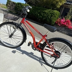 自転車アサヒ 24インチ 赤の自転車