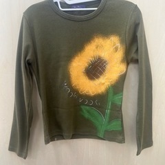 条件付きレディース長袖Tシャツ　カーキ服/ファッション Tシャツ 