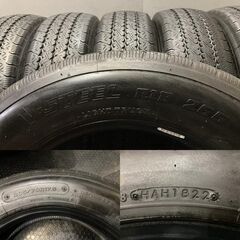 BS V-STEEL R18 265 205/70R17.5 115/113L LT 17.5インチ ライトトラック用 夏タイヤ 6本 22年製 エルフ ダイナ キャンター等　(KTS011)