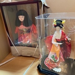 市松人形と日本人形