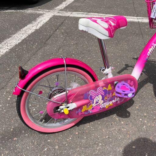 18型 幼児用自転車 Poppin' Ribbon（ミニーマウスデザイン/ピンク