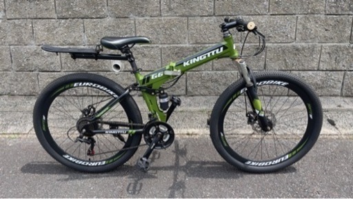 前後サス 前後ディスクブレーキ ２６インチ 折りたたみ自転車 マウンテンバイク クロスバイク（決まりました\n）