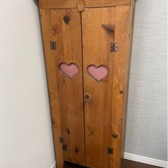 カントリー　棚　ハート　本棚　アメリカン　家具　手作り