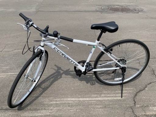 自転車　\nコルベット クロスバイク 白