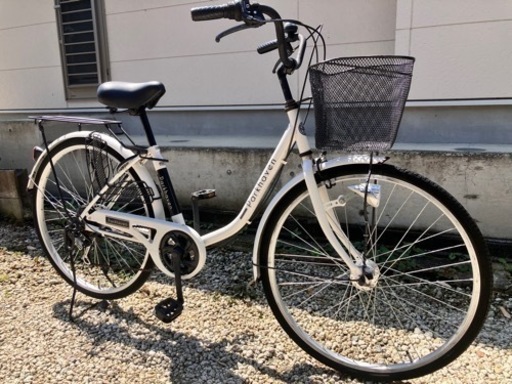 565、ママチャリ26インチ白