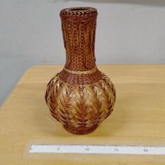 0428-142 編みカゴ　花瓶
