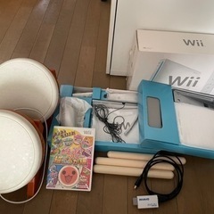 Wii、太鼓の達人セット(バチ3本しかないです)