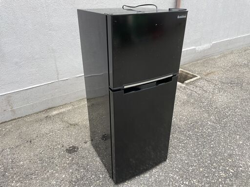 ★動作〇 清掃済 保証有★ 冷蔵庫 A-Stage WR-2118 BK 118L 2018年製 474x498x1137mm シンプル 2ドア 単身向け