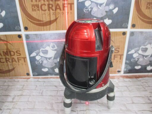 S-TECH ST-R6 墨出し器 赤レーザー ケース/アダプタ付き 中古品