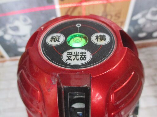 S-TECH ST-R6 墨出し器 赤レーザー ケース/アダプタ付き 中古品