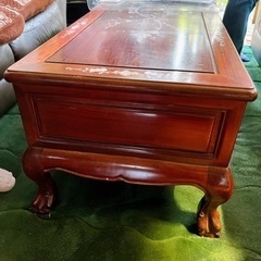 決まりました　本日購入500円引き　木製　ローテーブル　猫脚