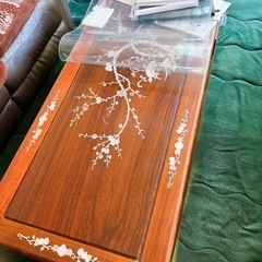 決まりました　本日購入500円引き　木製　ローテーブル　猫脚