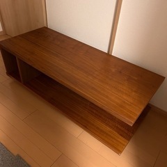 【無料】木製　ローテーブル　120×50　コーヒーテーブル...