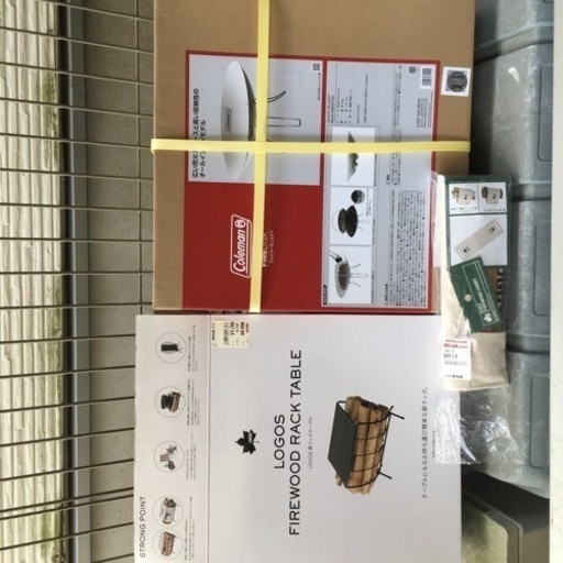 ファイヤーディスク\u0026薪ラックテーブル\u0026薪キャリー　セット