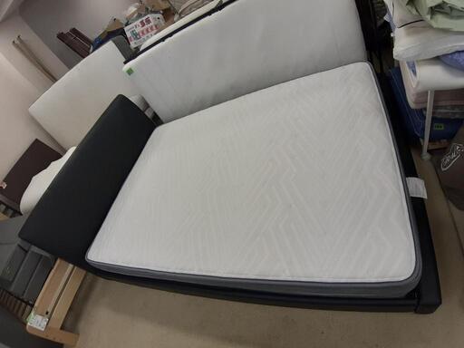 【引取先決まりました！】 美品!! ダブルベット ニトリ Nスリープ Double bed マットレス2枚付 ベッド  ダブル  ダブルベッド ベッドフレーム すのこベッド