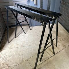 折りたたみ式　ソーホース　作業台天板用架台（脚）