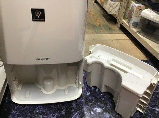 SHARP 衣類乾燥除湿機　2018年製　コンプレッサー式　9〜18畳　タンク2.5L 中古品